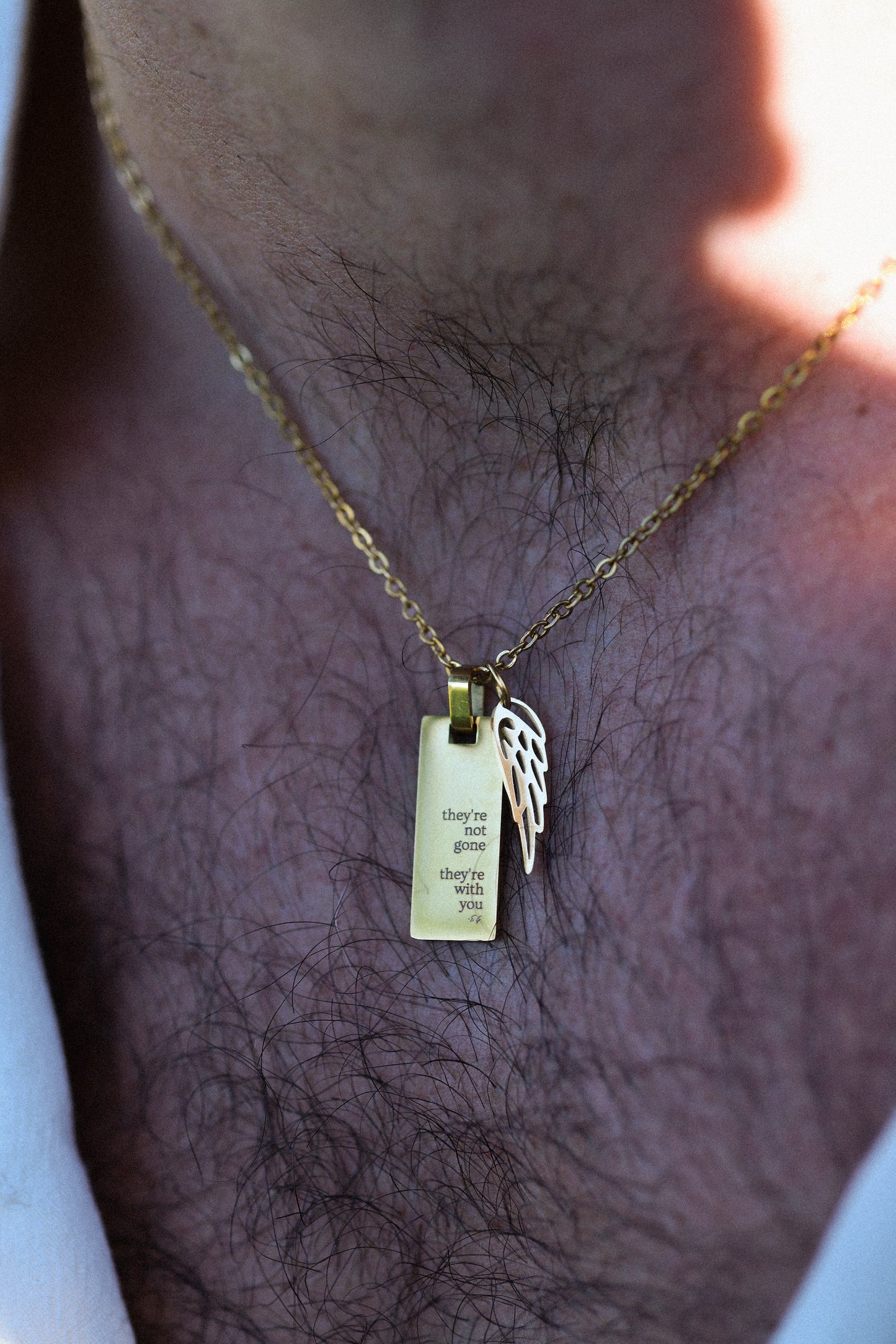 "they're not gone" Pendant Necklace NEW
