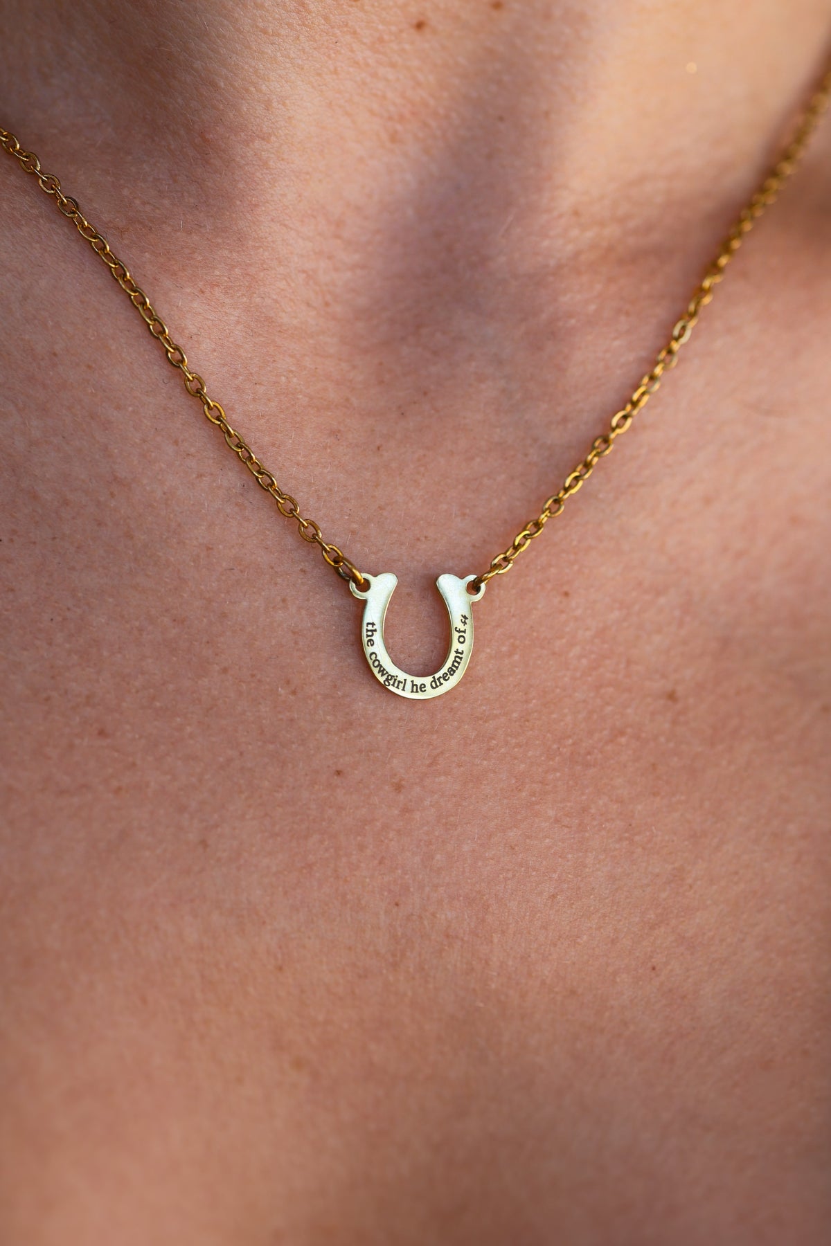 "the cowgirl he dreamt of" Pendant Necklace NEW