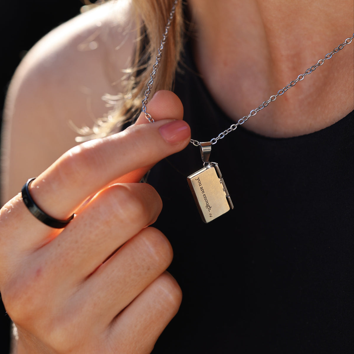 "you are enough" Pendant Necklace NEW