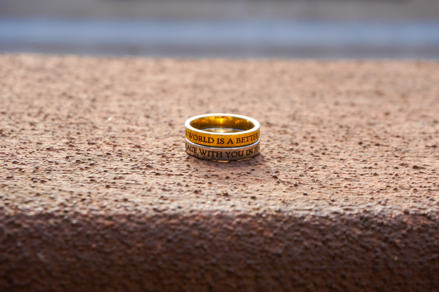 "the world is a better place" Ring NEW