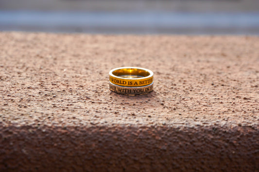 "the world is a better place" Ring NEW