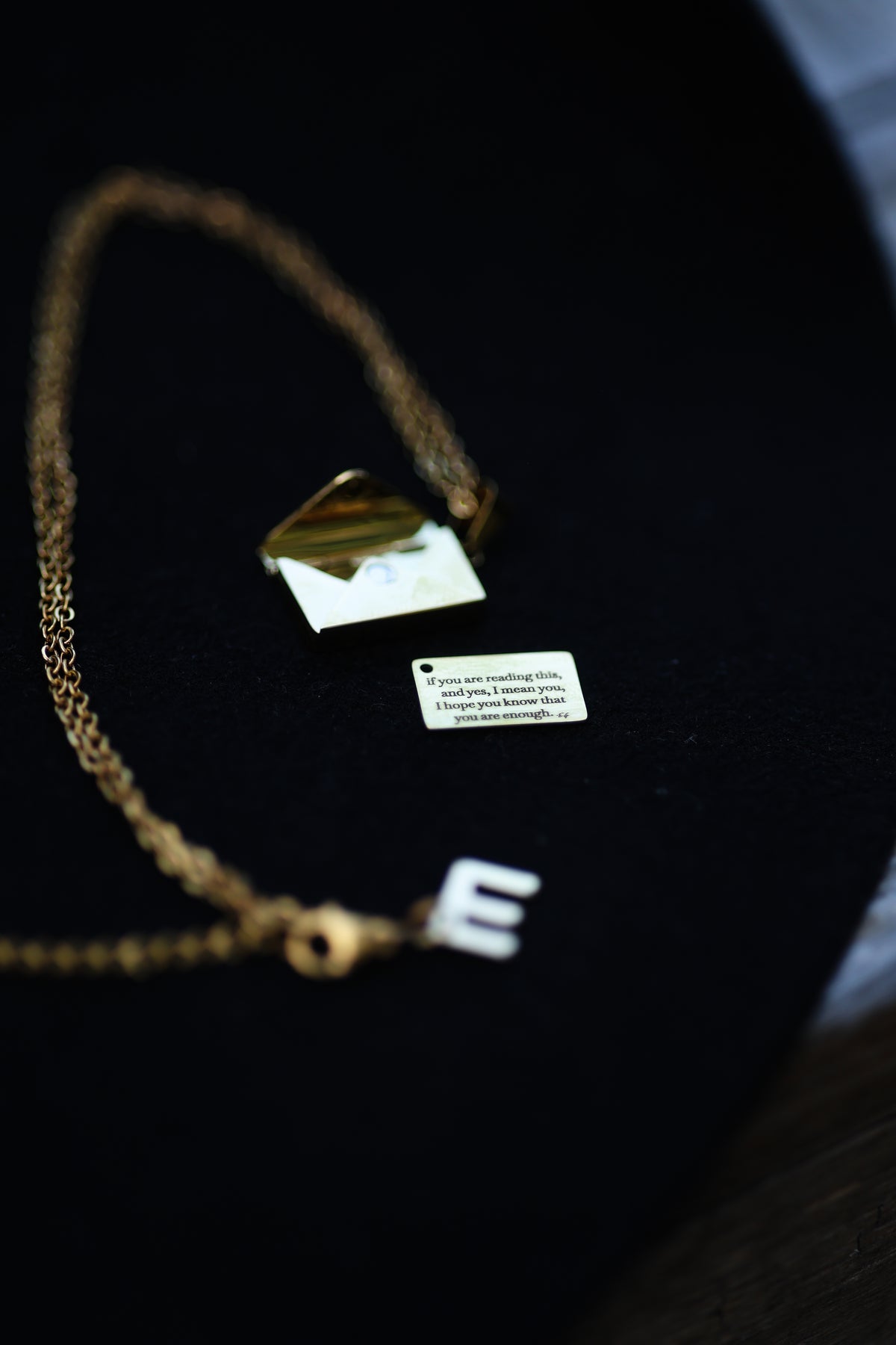 "you are enough" Pendant Necklace NEW