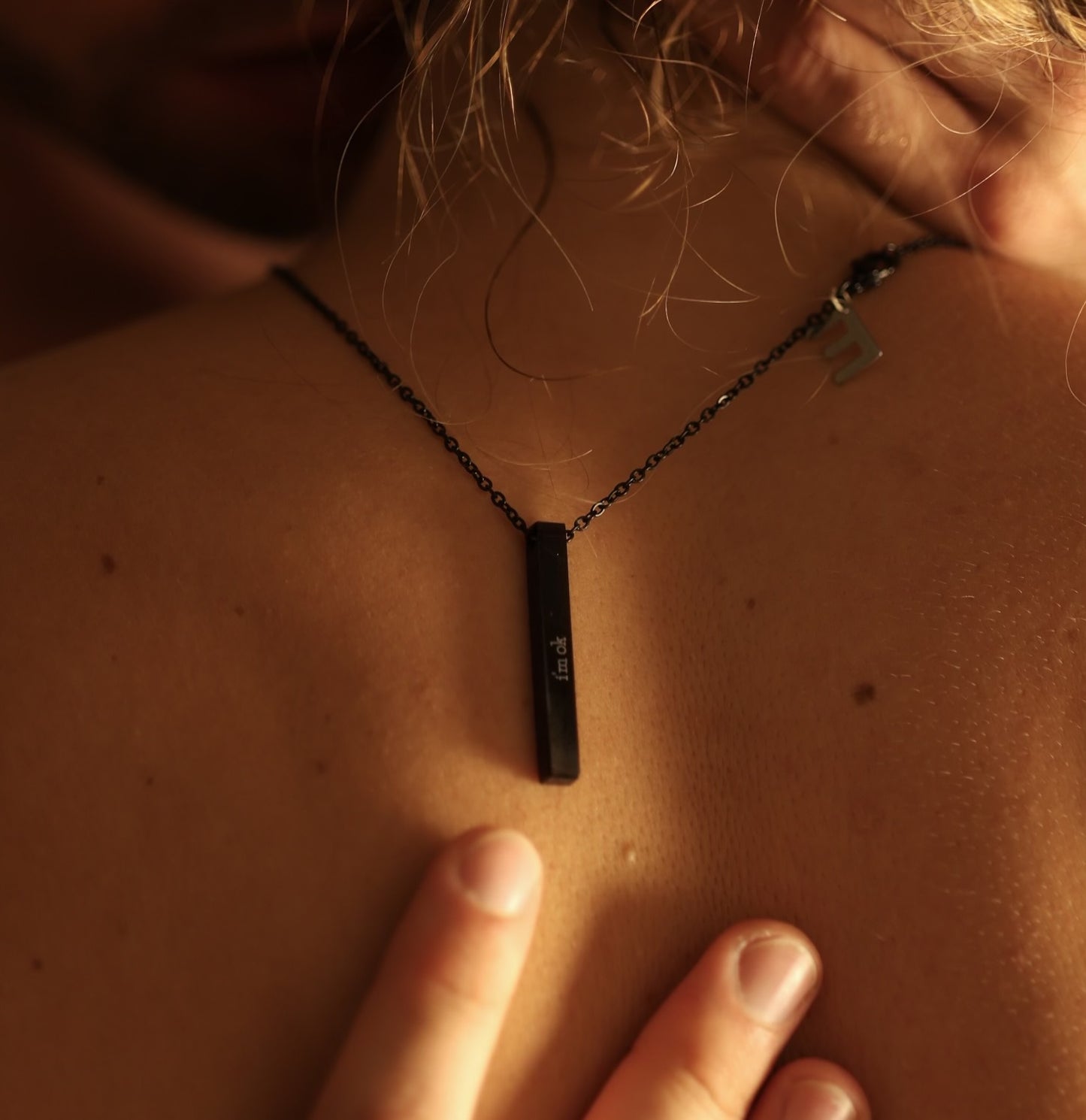 "I'm ok" Pendant Necklace