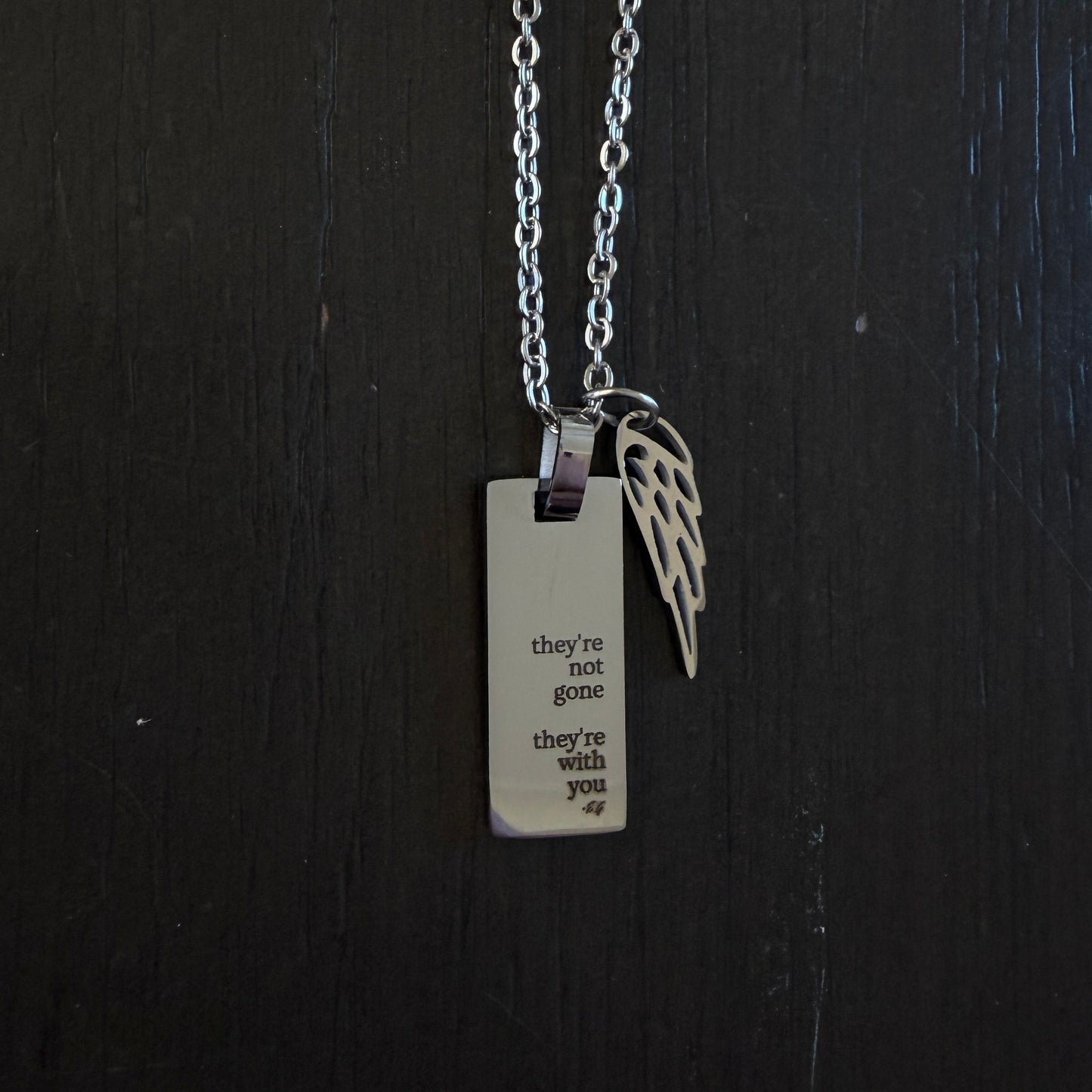 "they're not gone" Pendant Necklace NEW