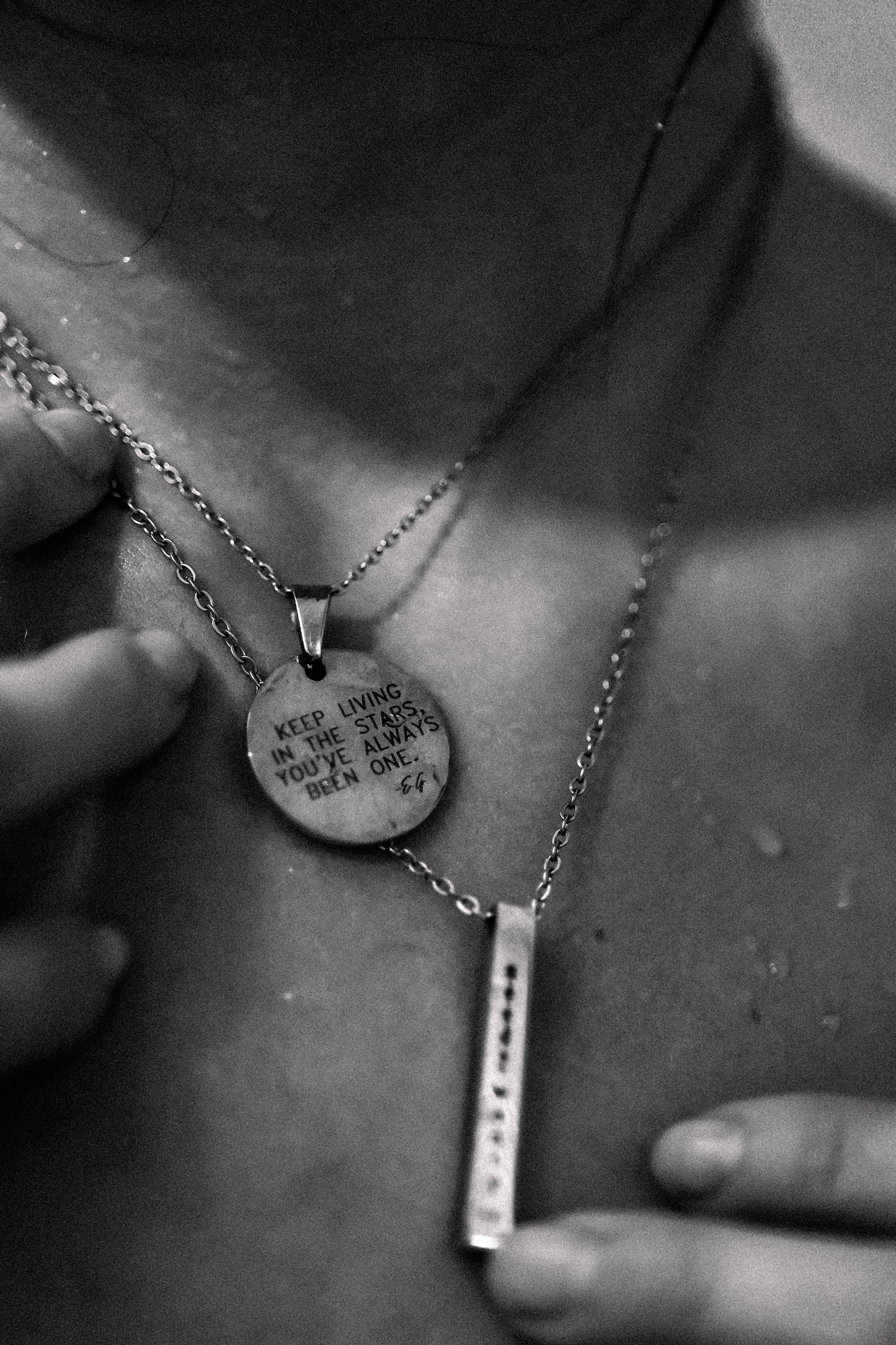"Keep Living In The Stars" Pendant Necklace
