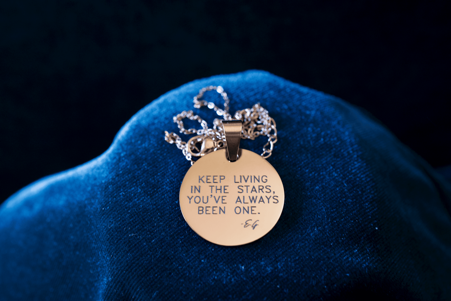"Keep Living In The Stars" Pendant Necklace
