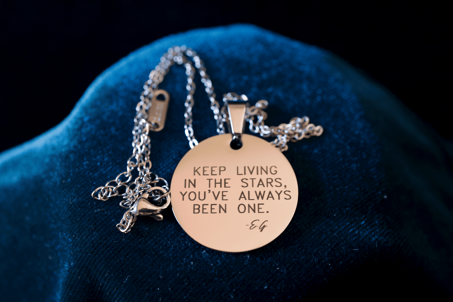 "Keep Living In The Stars" Pendant Necklace